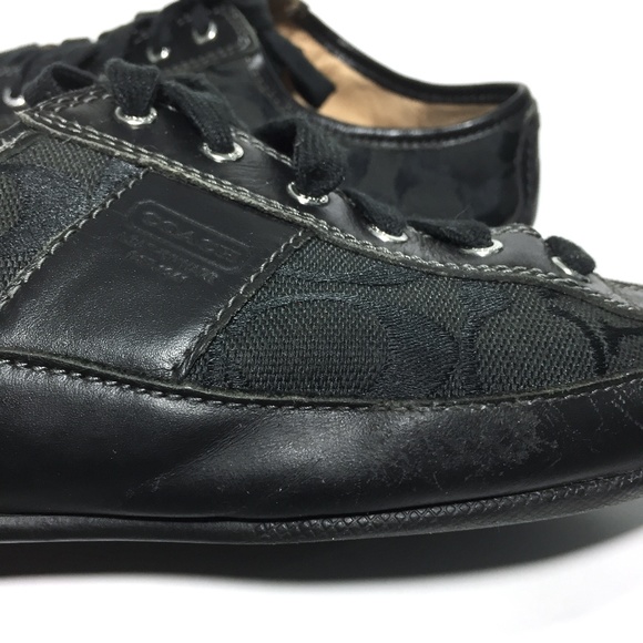 Coach Shoes Coach Suee All Black Tennis Shoes A258
